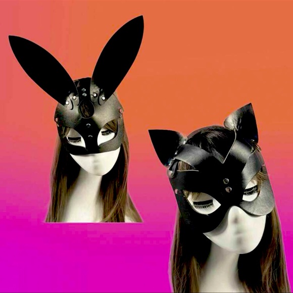 Leather cos play costume cat Halloween meow kitty - Picture 2 of 2